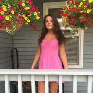 Short pink dress